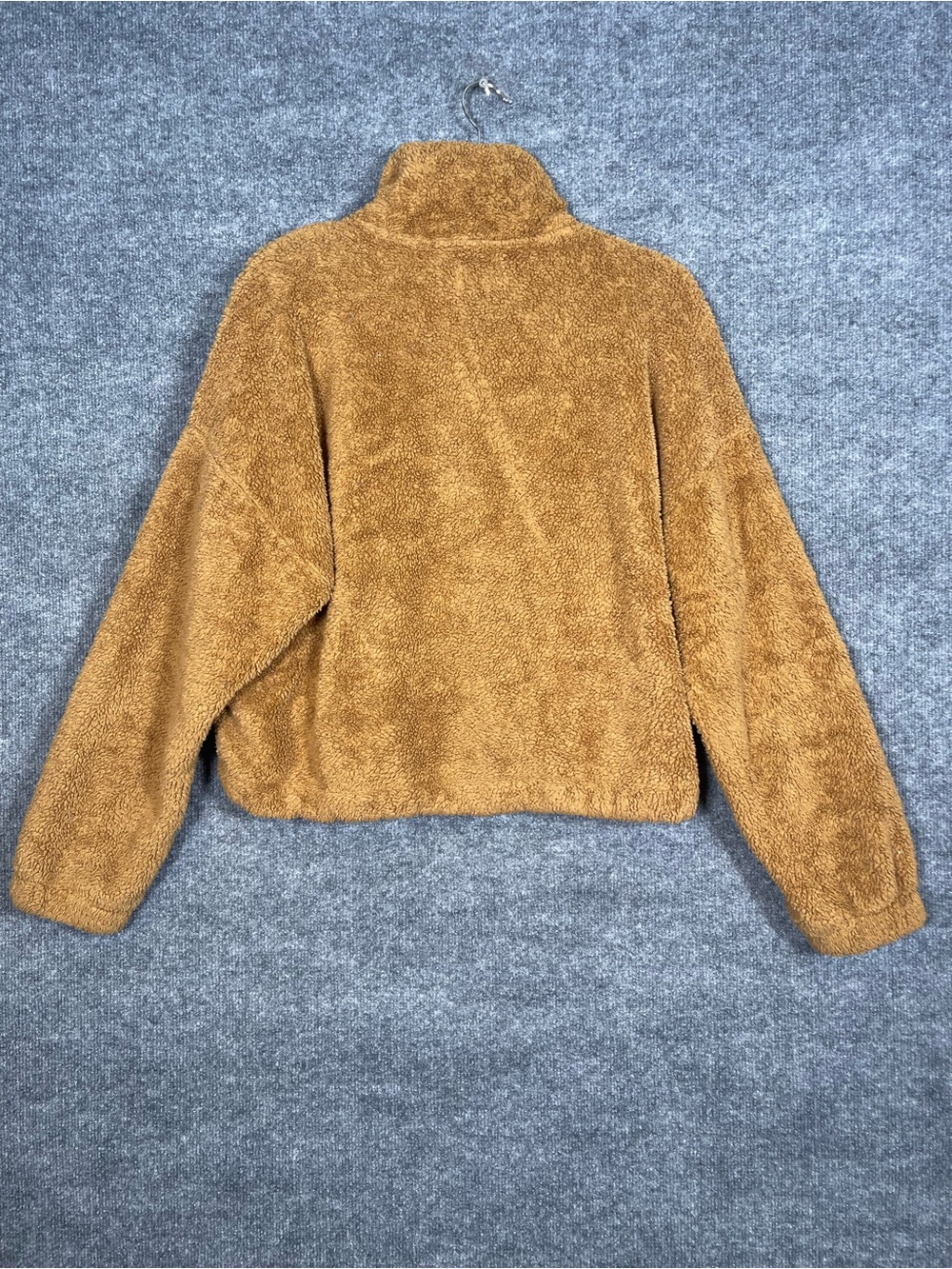 Sunday Best Aritzia Womens Medium Camel Brown Teddy Full Zip Fuzzy Fleece Jacket - Picture 3 of 11